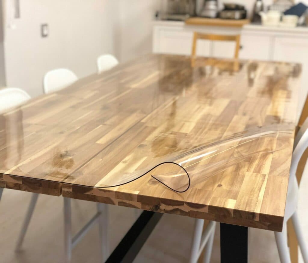 Verre souple — tapis de protection pour la table