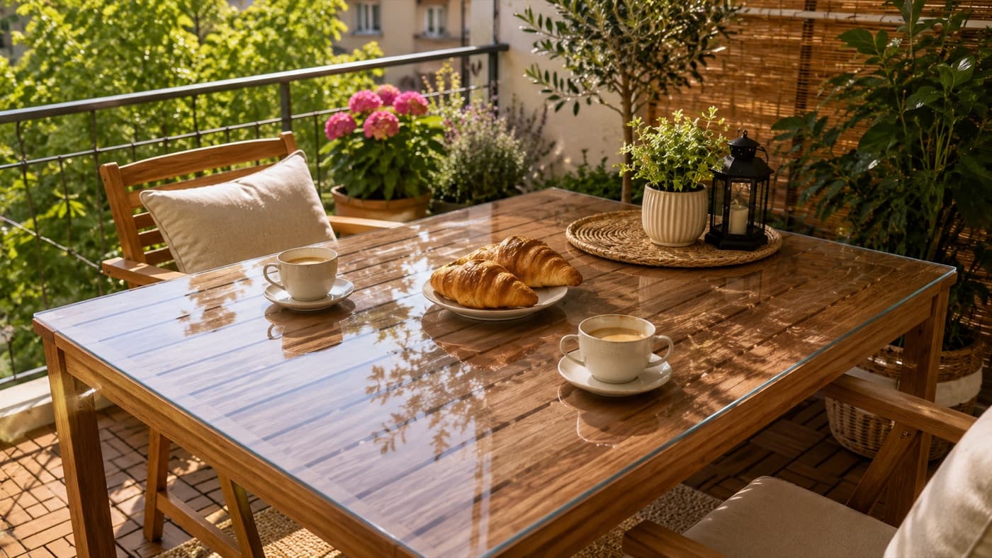 Tapis de protection sur la surface : Terrasse et jardin