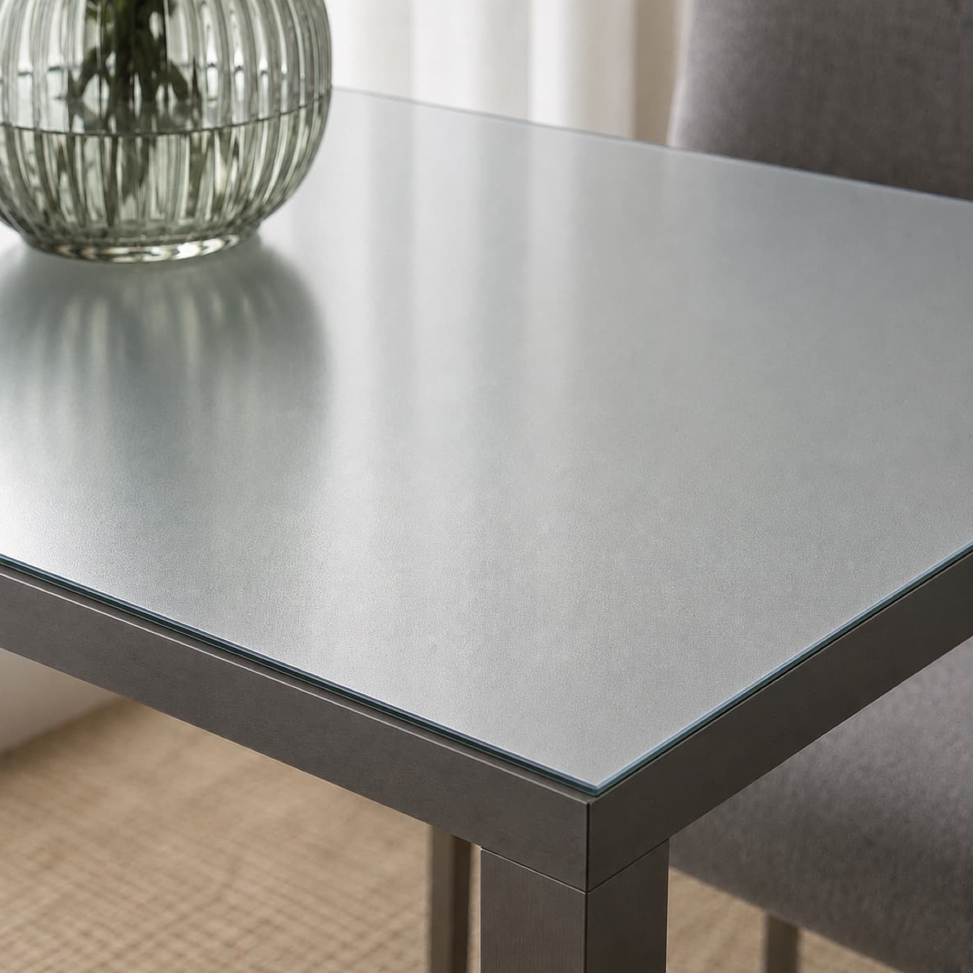Tapis de protection mat sur un plateau clair et lisse