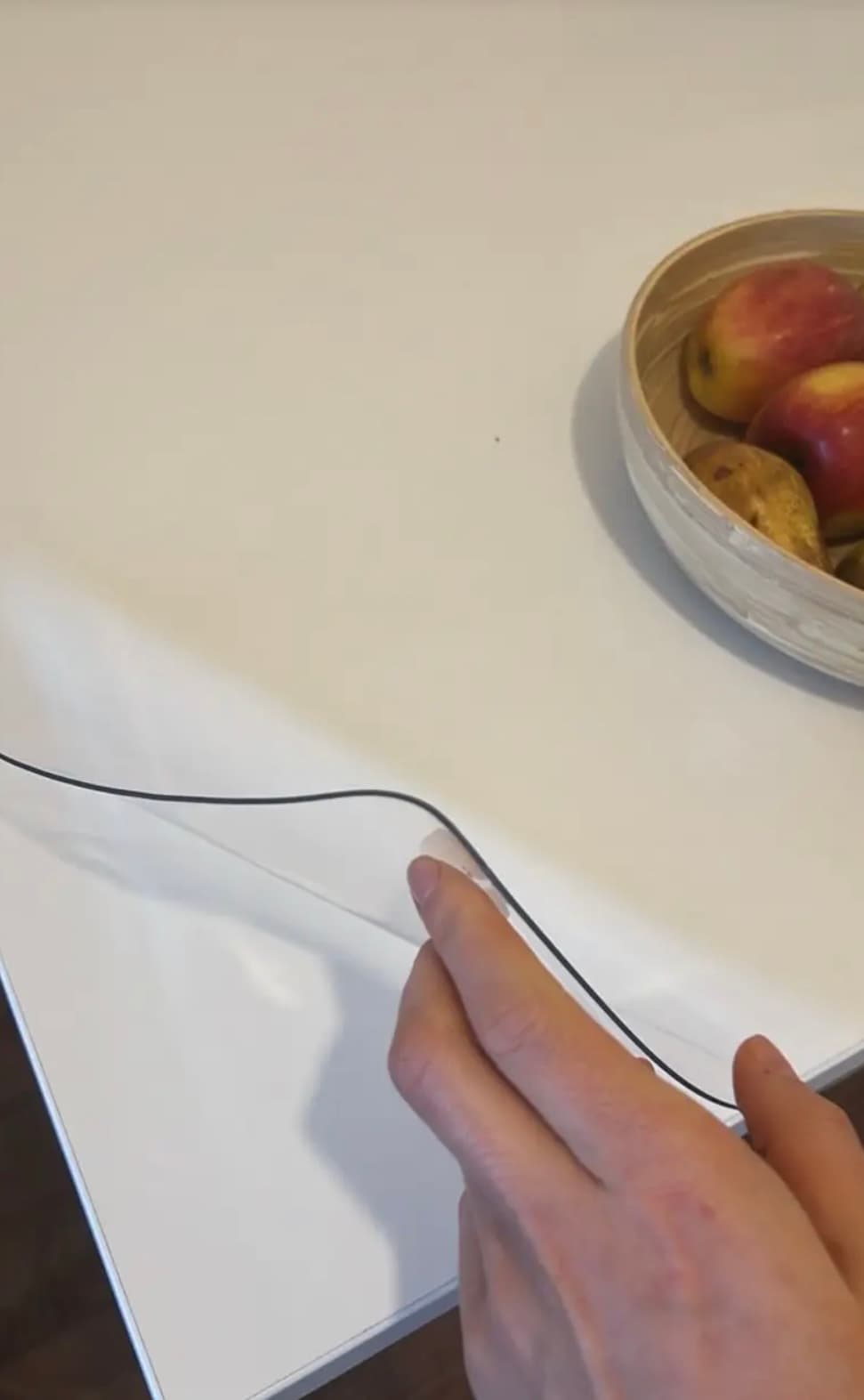 Transparente PVC-Matte auf der Platte — Umsetzung bei unserem Kunden